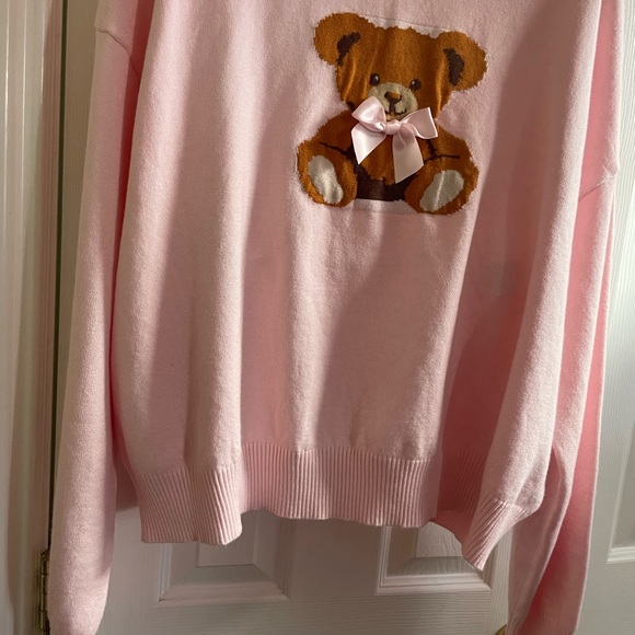 Pink Teddy Bear Sweater - Picture 4 of 10